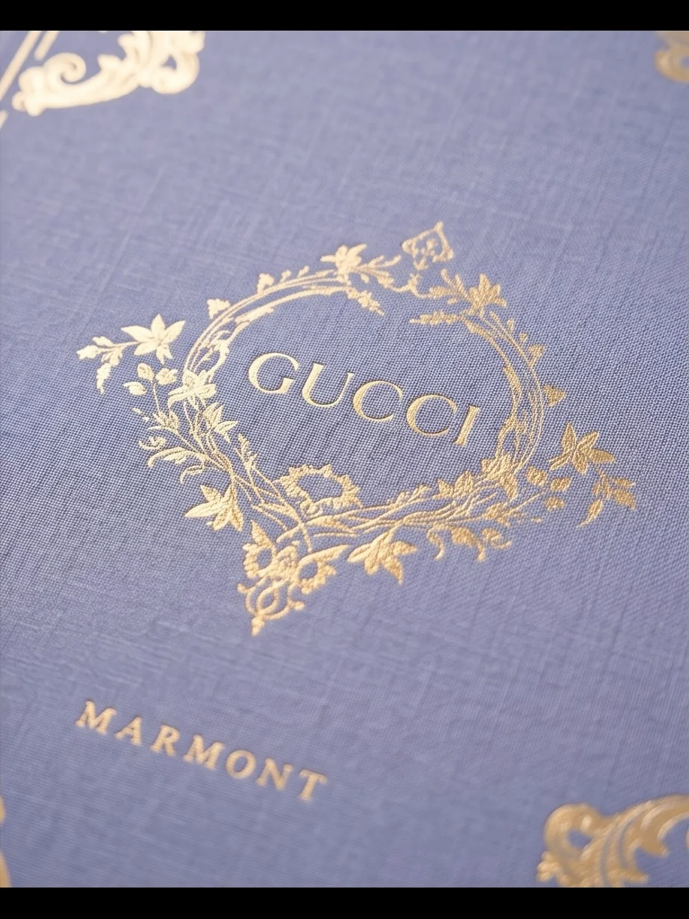 Gucci Marmont Decorative Blue & Gold Accent Book